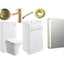 Principle Suite - Principle 510mm F/S Furniture Pack, with Brushed Brass Finishes