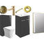 Principle Suite - Principle 510mm F/S Furniture Pack, with Brushed Brass Finishes