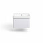 Crystal 500mm Wall Hung 1 Drawer Basin Unit & Basin - Matt White