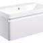 Crystal 805mm Wall Hung 1 Drawer Basin Unit & Basin - Matt White
