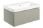 Crystal 805mm Wall Hung 1 Drawer Basin Unit & Basin - Matt Latte