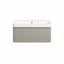 Crystal 805mm Wall Hung 1 Drawer Basin Unit & Basin - Matt Latte