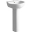 Maple 535x490mm 1TH Basin & Full Pedestal