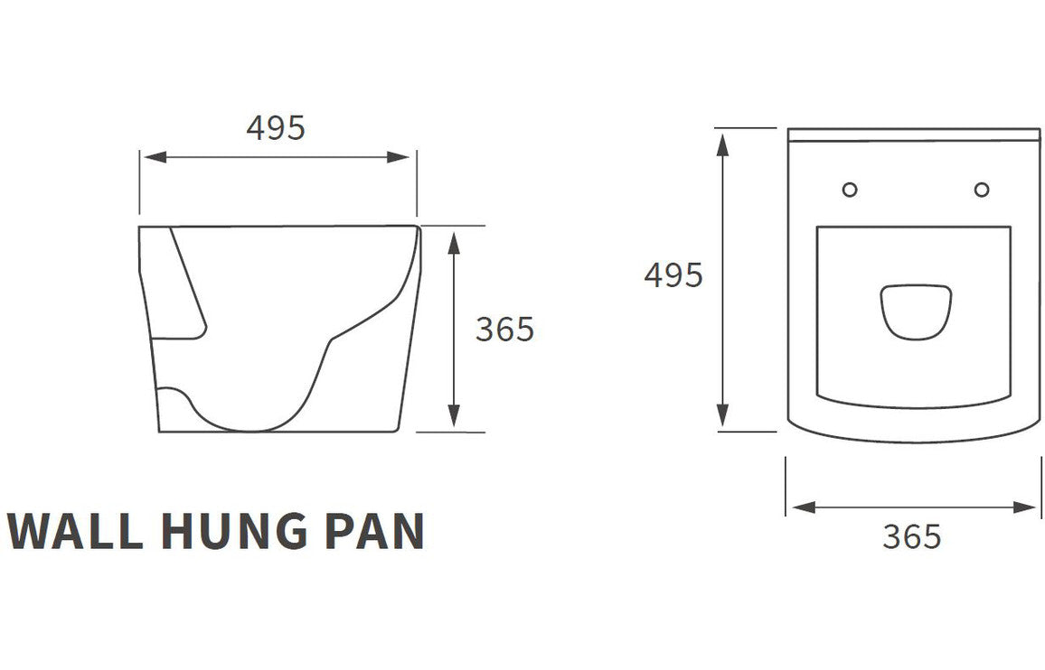 Tamarind Rimless Wall Hung WC & Soft Close Seat