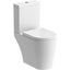 Chestnut Rimless Close Coupled Open Back WC & Soft Close Seat