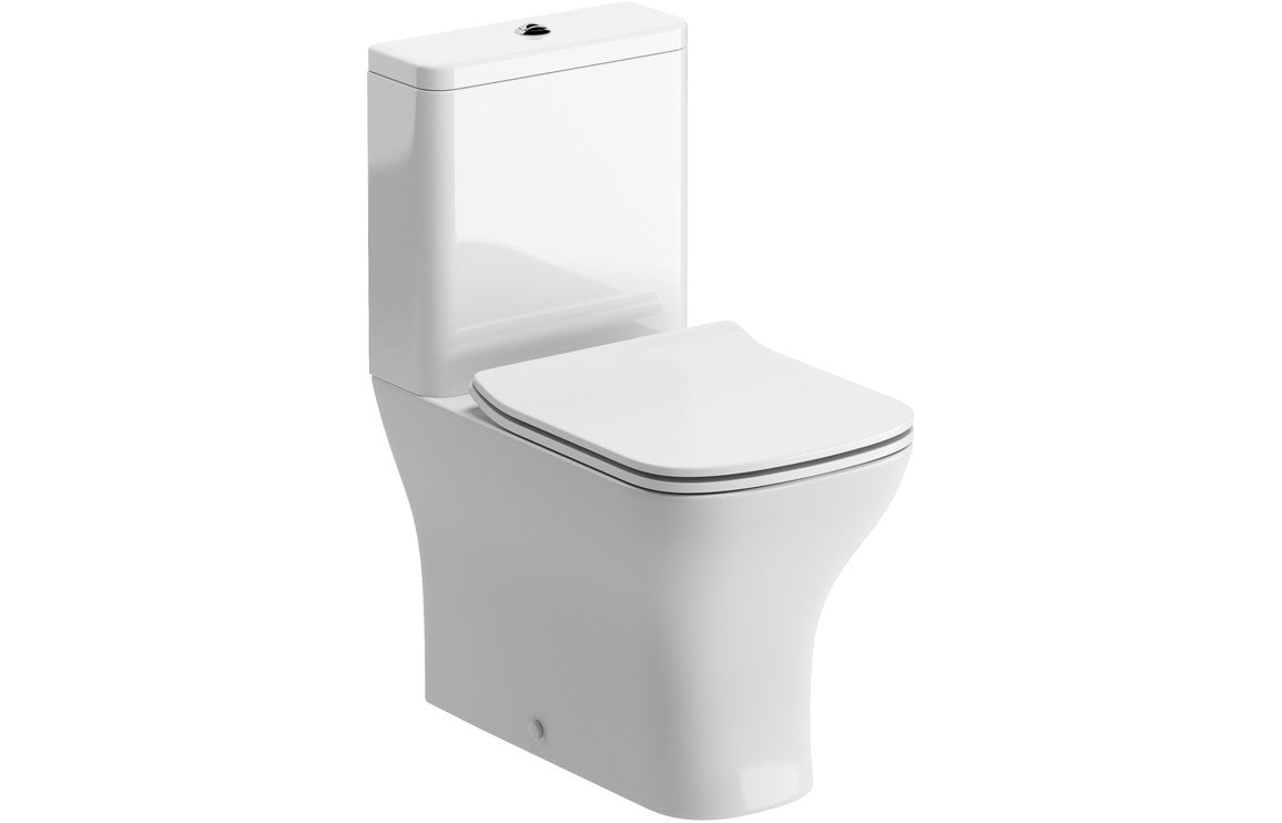 Cedars Close Coupled Fully Shrouded WC & Slim Soft Close Seat