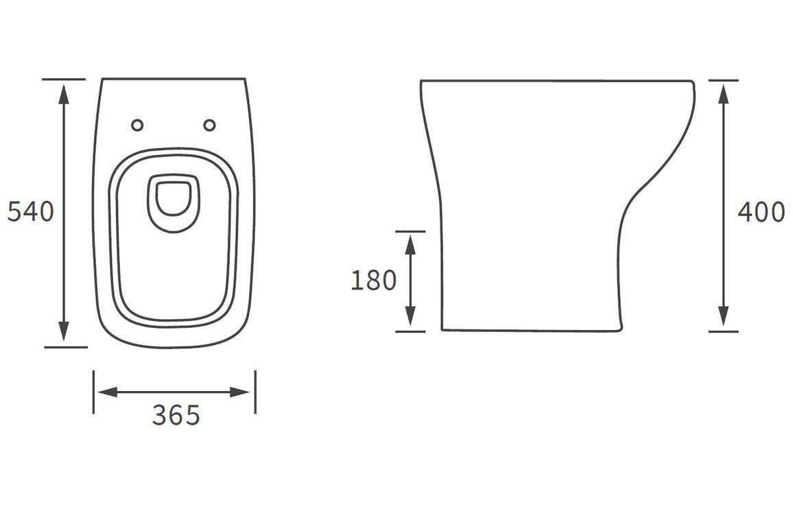 Cedars Back To Wall WC & Slim Soft Close Seat