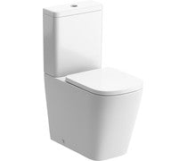 Tamarind Rimless Close Coupled Fully Shrouded Short Projection WC & Soft Close Seat