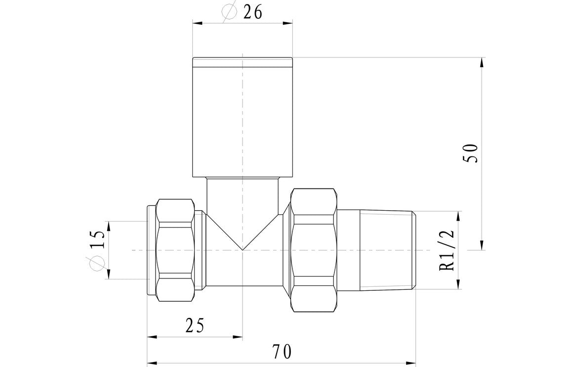 Patterned Radiator Valves - Straight