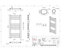 Grana Straight 30mm Ladder Radiator - Matt Black