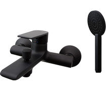 Vema Timea Wall Mounted Bath/Shower Mixer - Matt Black