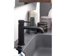 Vema Maira 4-Hole Deck Mounted Bath/Shower Mixer - Matt Black