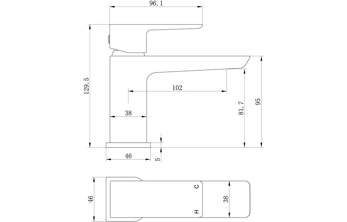 Bond Cloakroom Basin Mixer & Waste