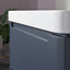 Stamford 500mm 2 Door Floor Standing Cloakroom Basin Unit - Matt Indigo