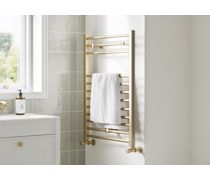 Grana Straight 30mm Ladder Radiator (500x800x30mm) - Brushed Brass