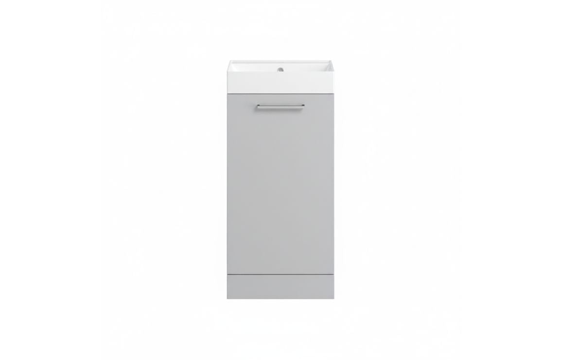 Principle 410mm Floor Standing Basin Unit & Close Coupled Toilet Pack
