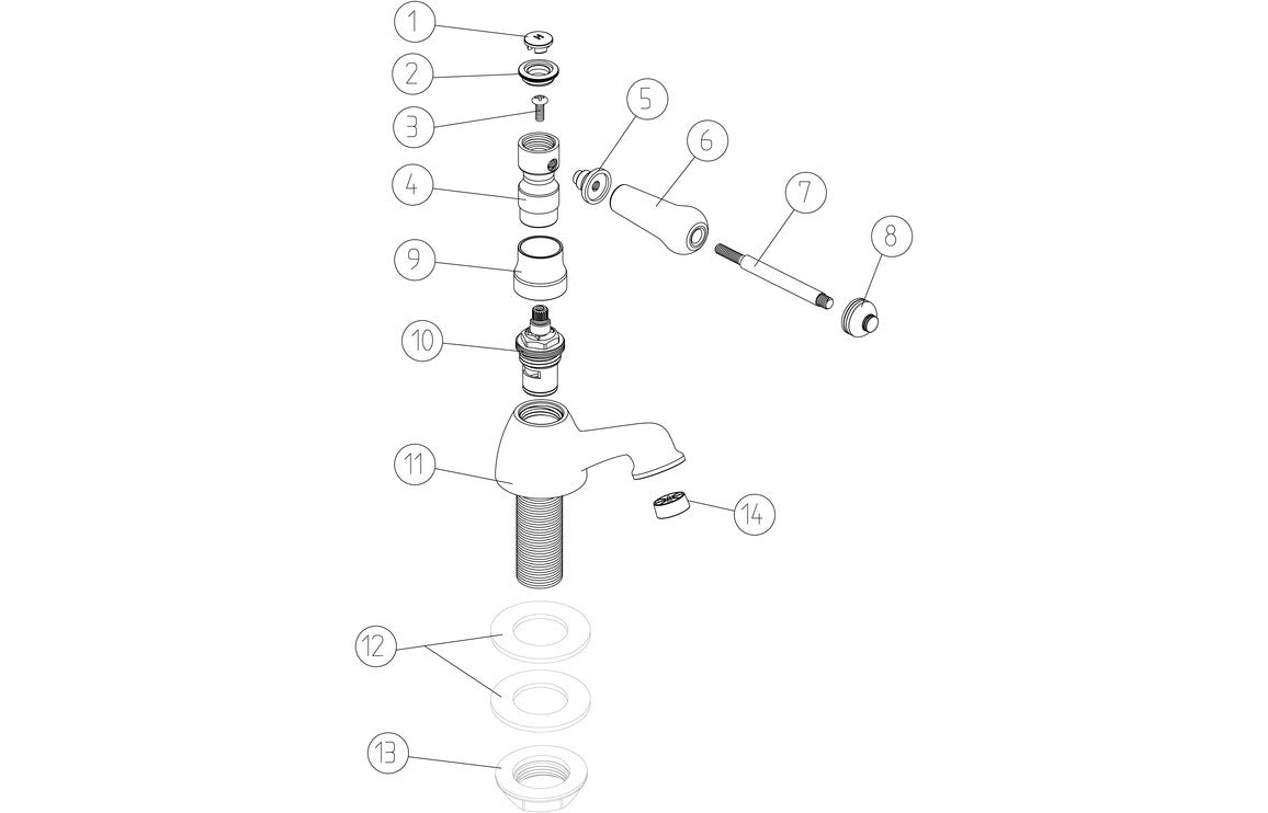 Malton Basin Pillar Taps