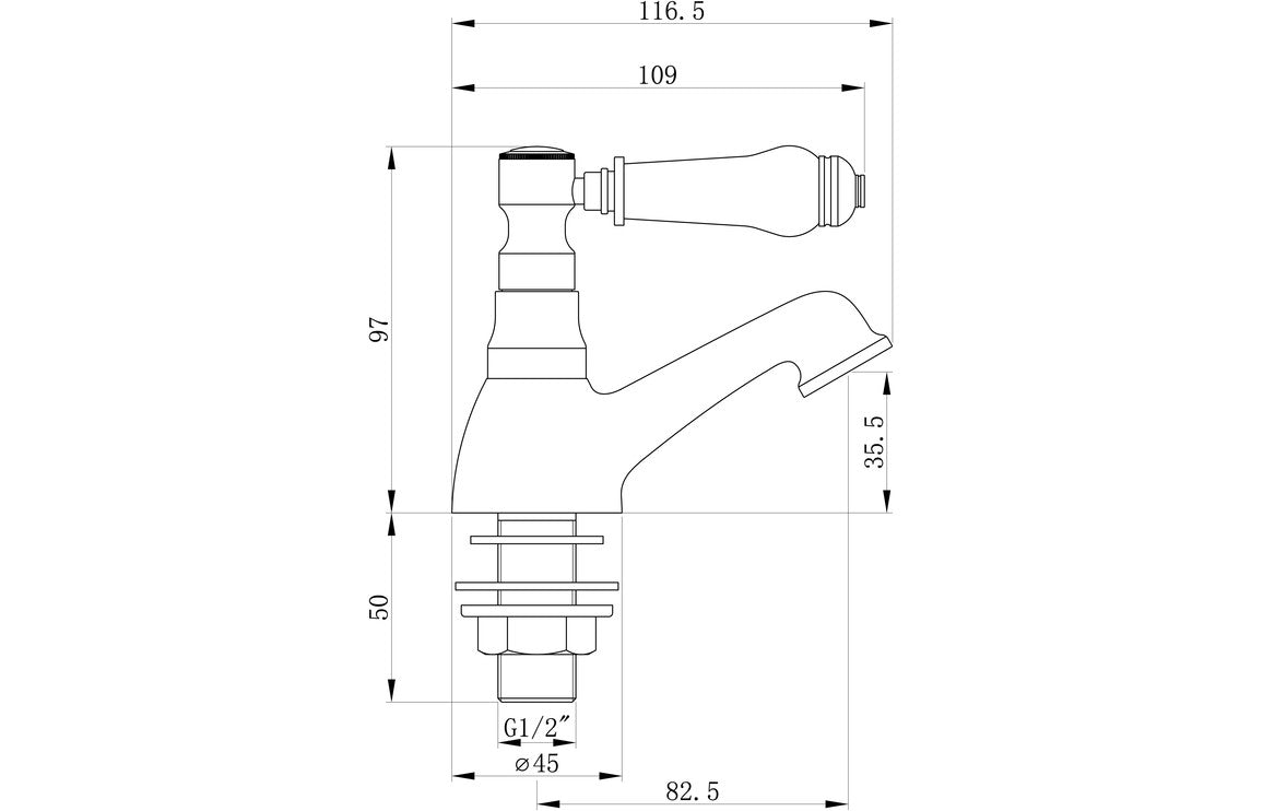 Malton Basin Pillar Taps