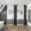 Stamford 500mm 2 Door Floor Standing Cloakroom Basin Unit - Matt Grey