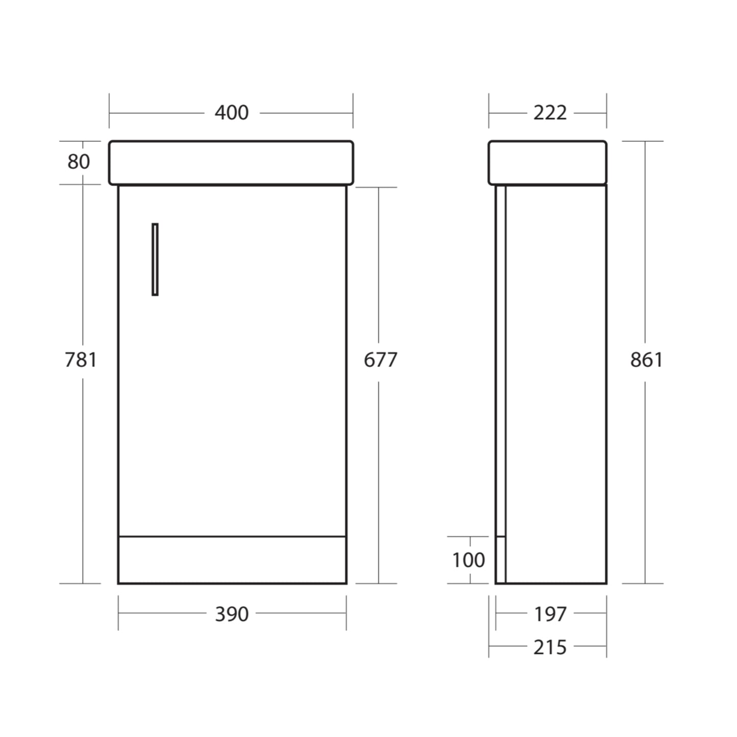 Lanza Cloakroom Floor Standing Pack