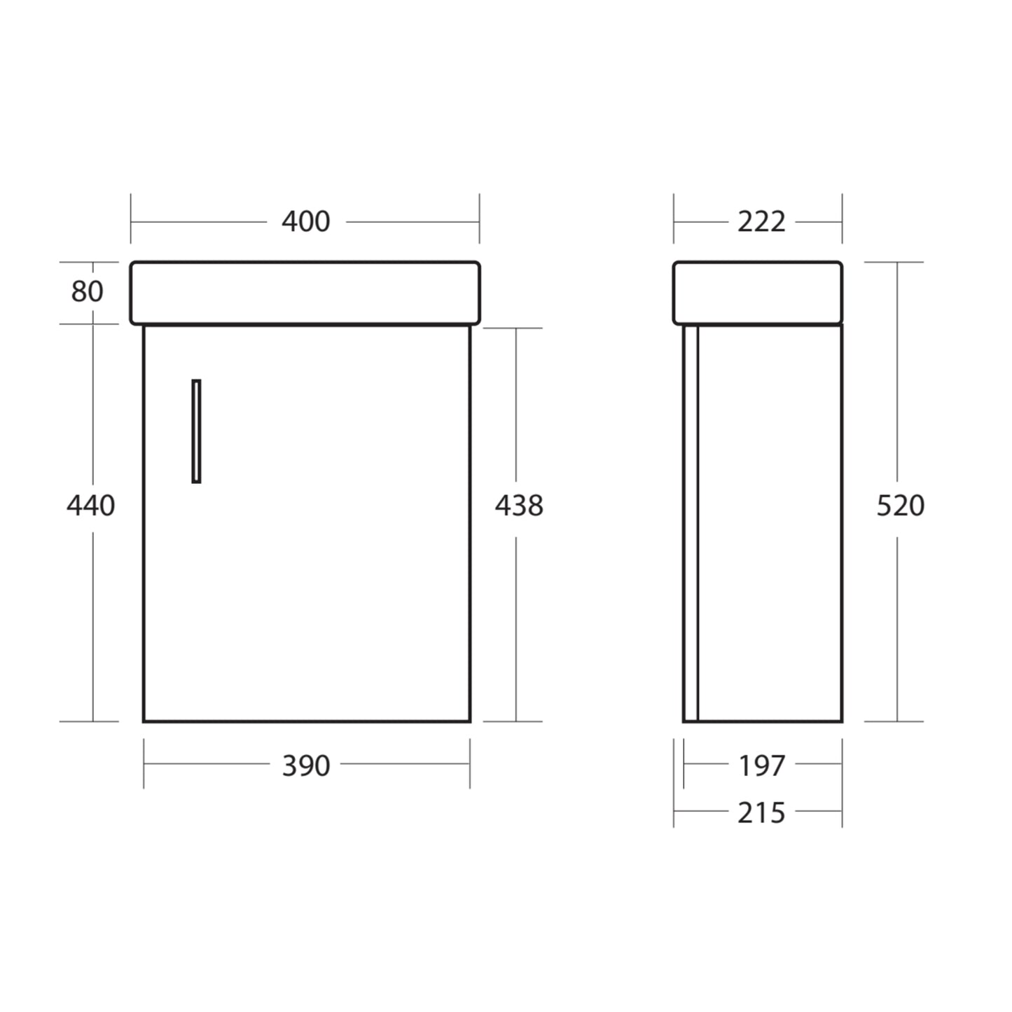 Lanza Wall Hung Furniture Pack