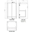 Stamford 500mm 2 Door Floor Standing Cloakroom Basin Unit - White Gloss