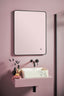 Scudo Alfie Soft Edge LED Mirror Black 500×700