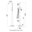 Scudo Core Freestanding Bath Shower Mixer - Chrome