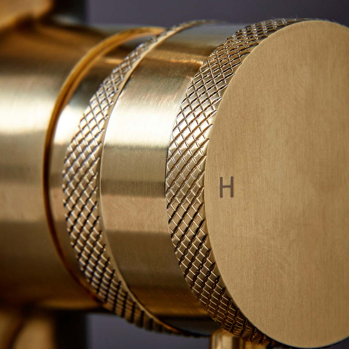 Scudo Core Freestanding Bath Shower Mixer - Brushed Brass
