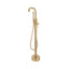 Scudo Core Freestanding Bath Shower Mixer - Brushed Brass