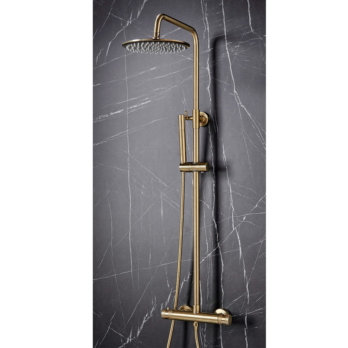 Scudo Core Round Rigid Riser Shower