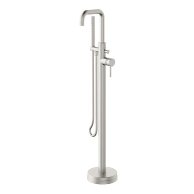 Scudo Core Freestanding Bath Shower Mixer - Brushed Nickel
