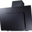 Prima Angled Chimney Hood - Black/ Black Glass