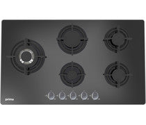 Prima PRGH216 90cm Gas on Glass Hob - Black