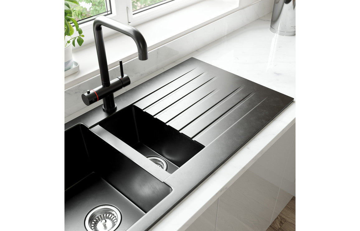 Prima+ Compact Granite 1B & Drainer Inset Sink