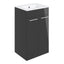 Principle 510mm Floor Standing Unit & Close Coupled WC Pack - Anthracite Gloss