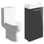 Principle 410mm Floor Standing Basin Unit & Close Coupled Toilet Pack