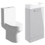 Principle 410mm Floor Standing Basin Unit & Close Coupled Toilet Pack