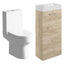 Principle 410mm Floor Standing Basin Unit & Close Coupled Toilet Pack