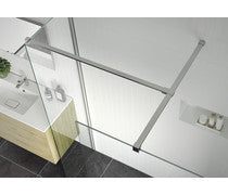 Icon Wetroom Panels, Support Bar & 300mm Rotatable Panel - Chrome