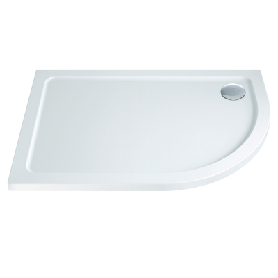 Scudo - Shires Offset Quad Shower Tray RH & Fast Flow Waste - Chrome