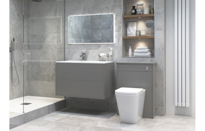 Tamarind Rimless Back To Wall Comfort Height WC & Soft Close Seat