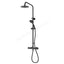 Aqualisa AQ150 Cool Touch Round shower column (inc Fixing Kit) HP - Matt Black