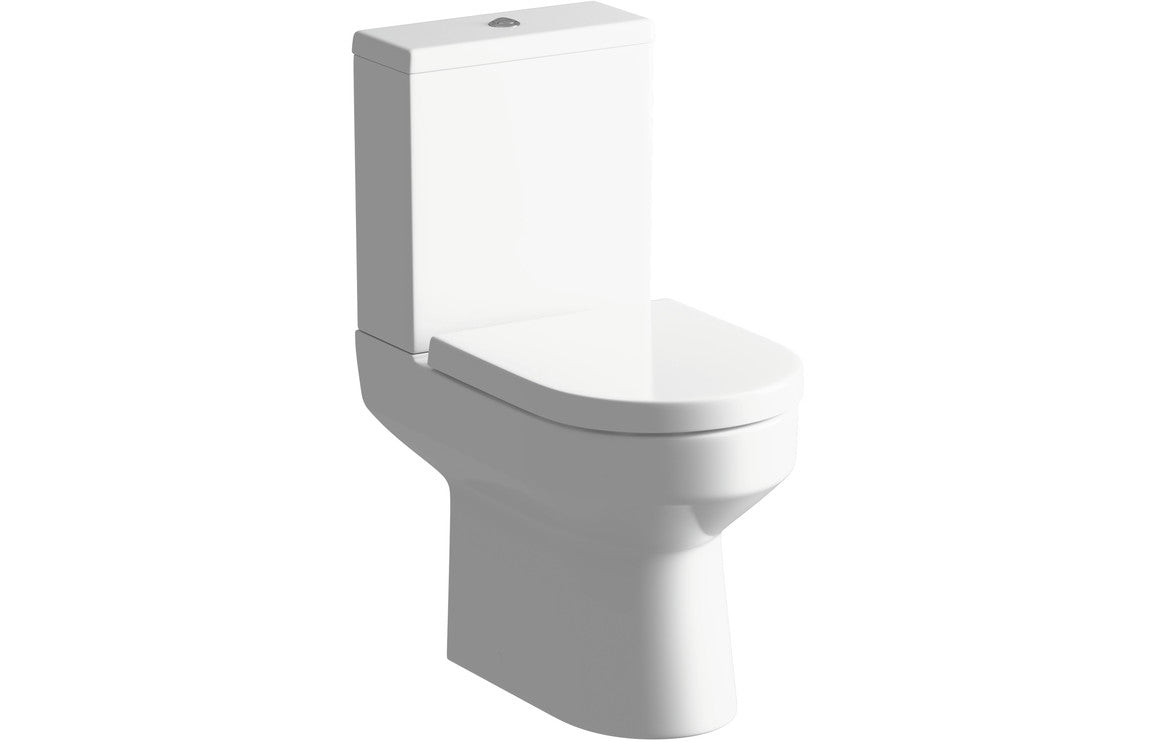 Principle 410mm Floor Standing Basin Unit & Close Coupled Toilet Pack
