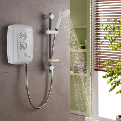 Triton T80ZFF Electric Shower - White/Chrome