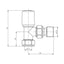 Scudo Towel Rail Valves Angled (Pair)
