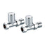 Scudo Towel Rail Valves Angled (Pair)