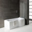 P-Shape 1700x700-850x410mm 0TH Shower Bath  Panel & Screen