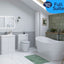 Stamfords White Gloss & Chrome Freestanding Units, Mirror, Freestanding Bath & Radiator - Full Suite Pack