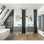 Stamfords Matt Grey & Chrome Freestanding Units, Mirror, Freestanding Bath & Radiator - Full Suite Pack